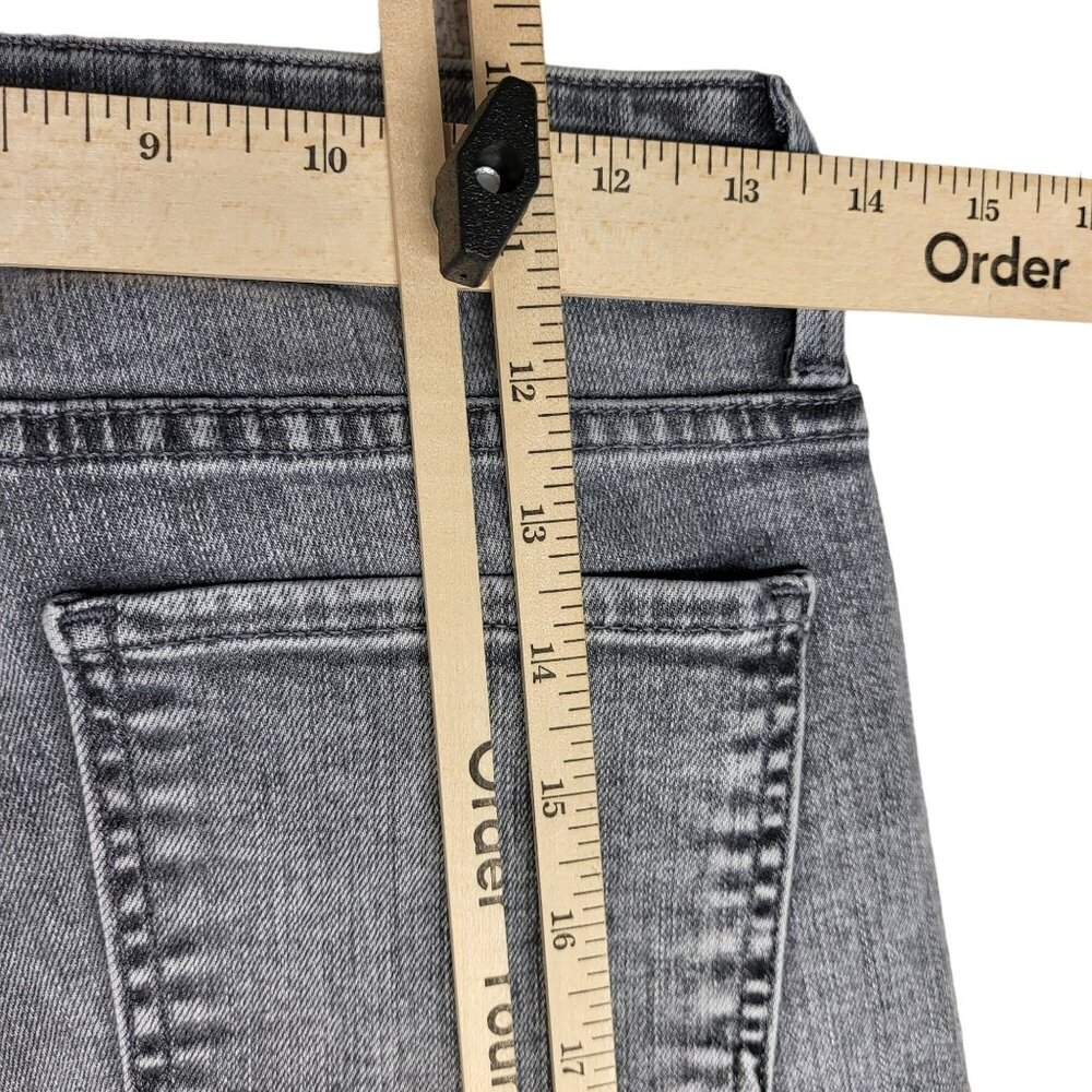 FIDELITY DENIM Juniper Crop Cropped Flare Women's Jeans Denim Surfire Grey SZ 27 - Picture 10 of 16